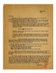 Hunter S. Thompson Letter Signed ''HST'' in Bold Red Ink -- ''...my mother keeps asking me when I'm going to finish the book...''